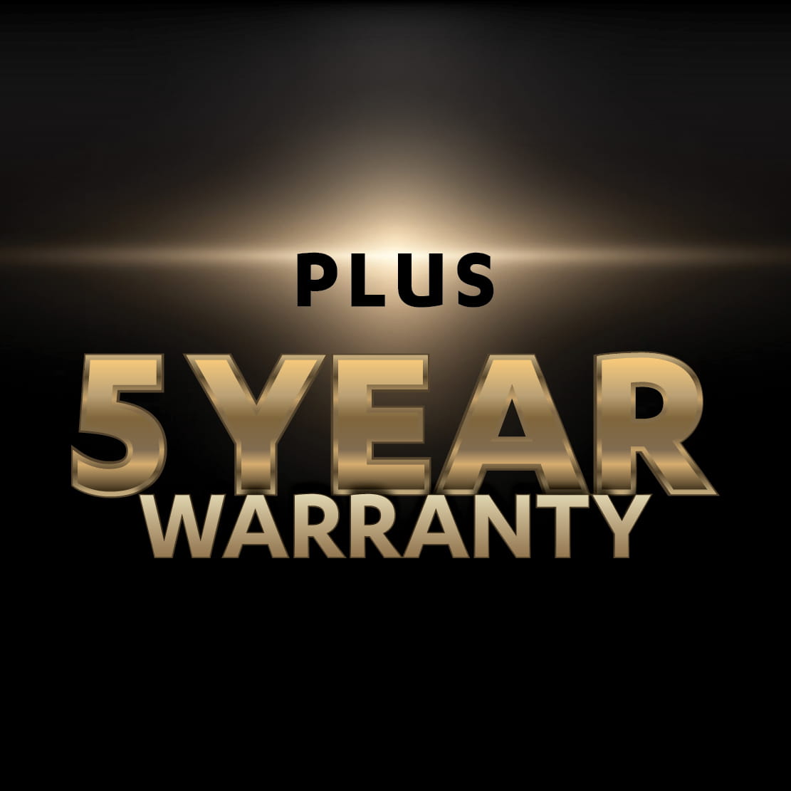 5-Year Warranty³