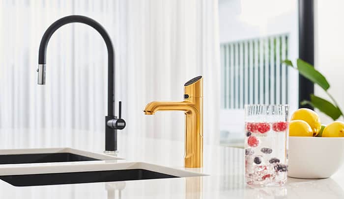 Sparkling Water Brushed Gold HydroTap G5